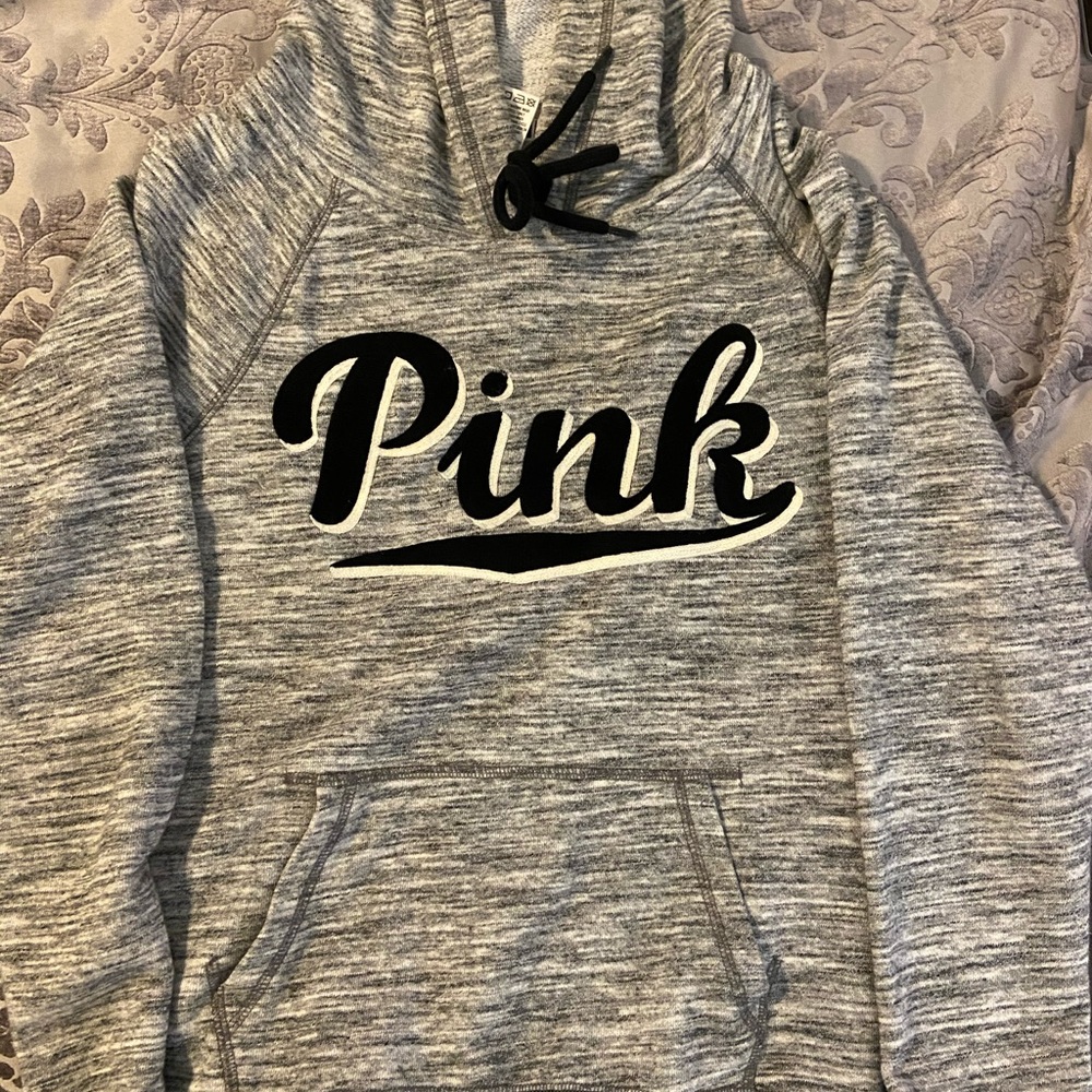 Gray PINK hoodie